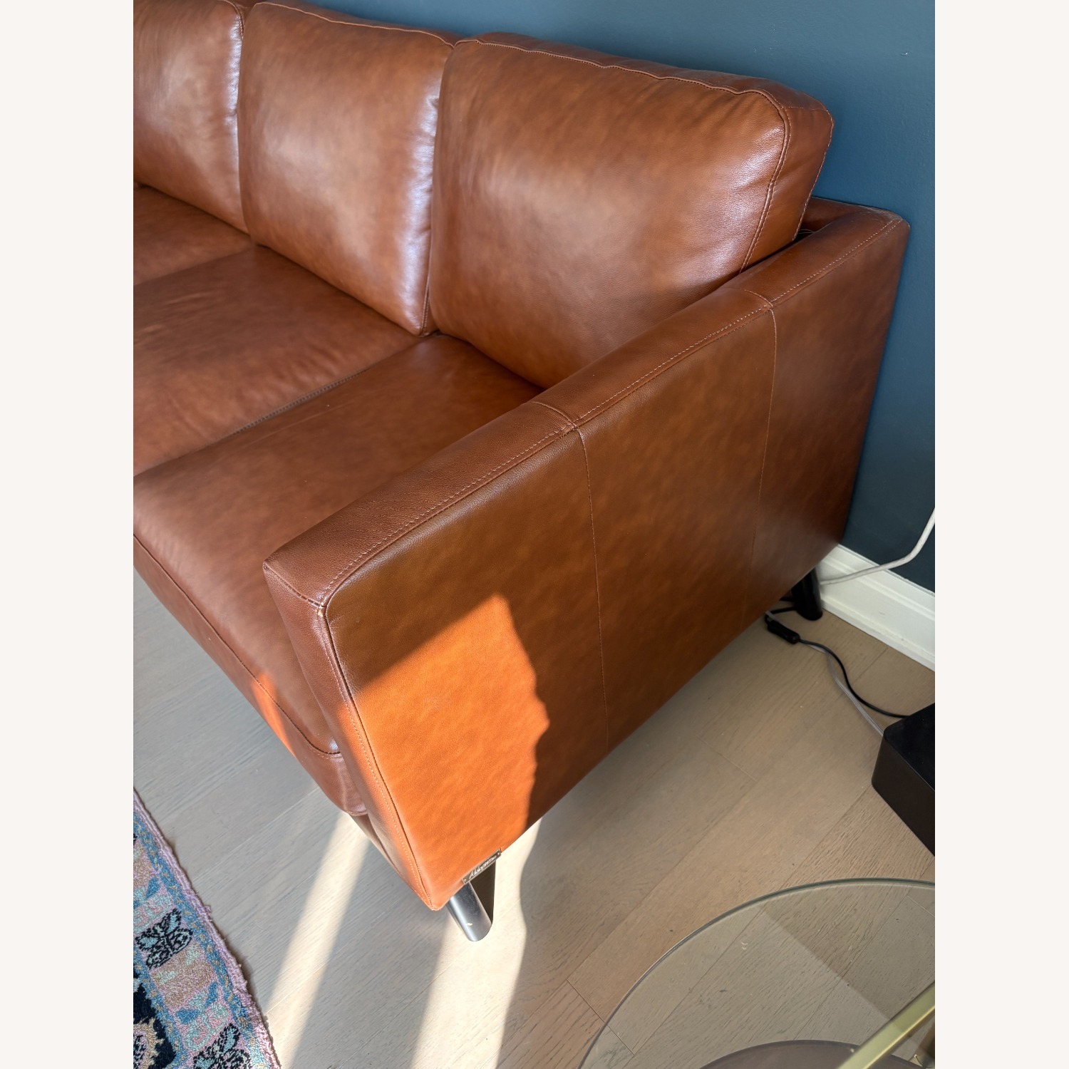 Abbyson - Astoria Leather Sofa - Brown - image-4