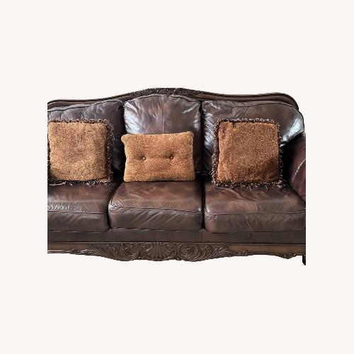 Used Ashley Furniture Leather Sofa for sale on AptDeco