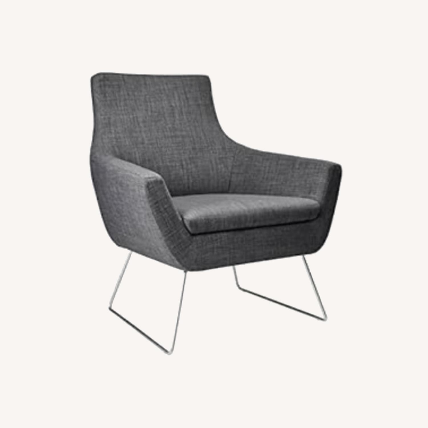 Adesso Kendrick Charcoal Gray Chair - image-0