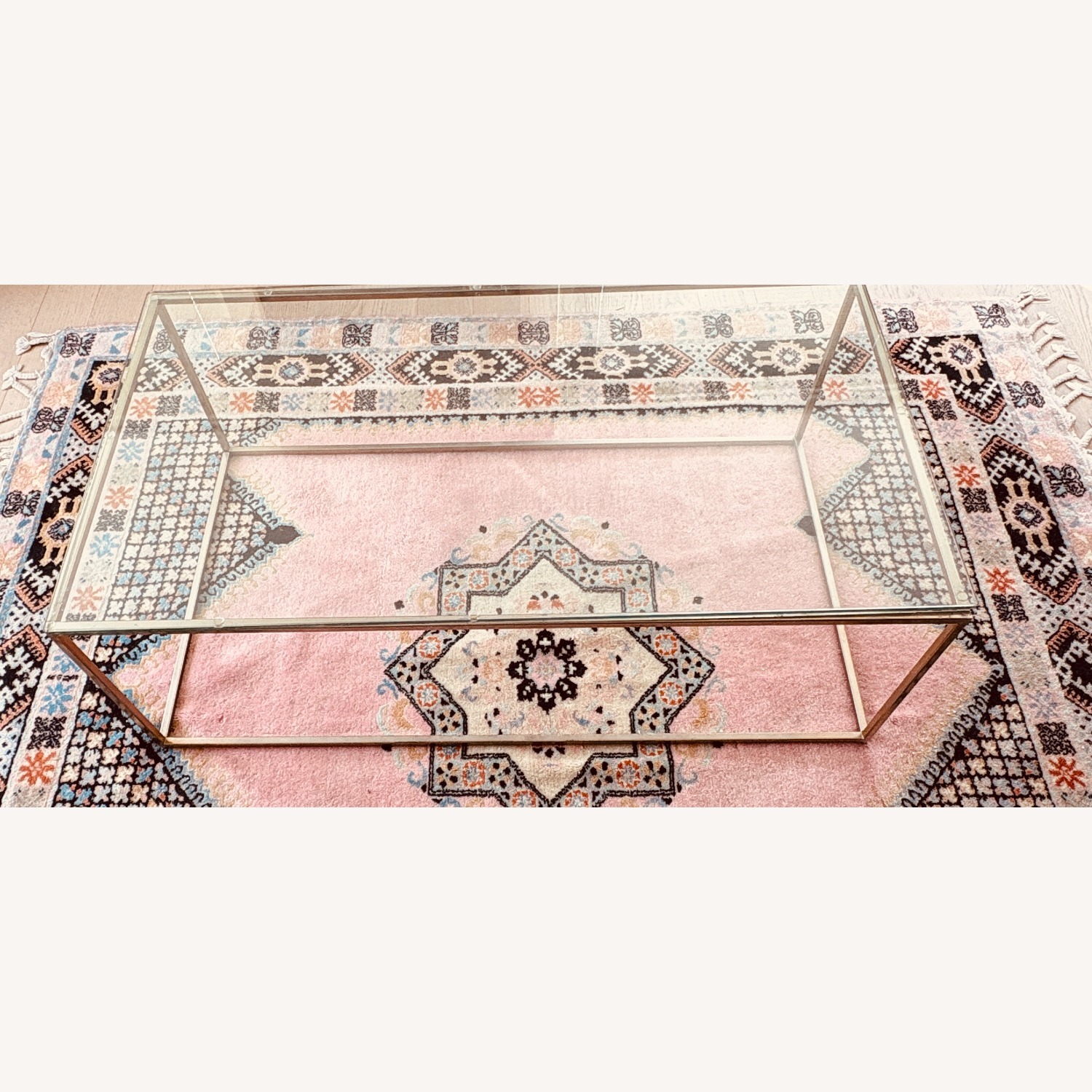 West Elm Streamline Glass Coffee Table - image-1