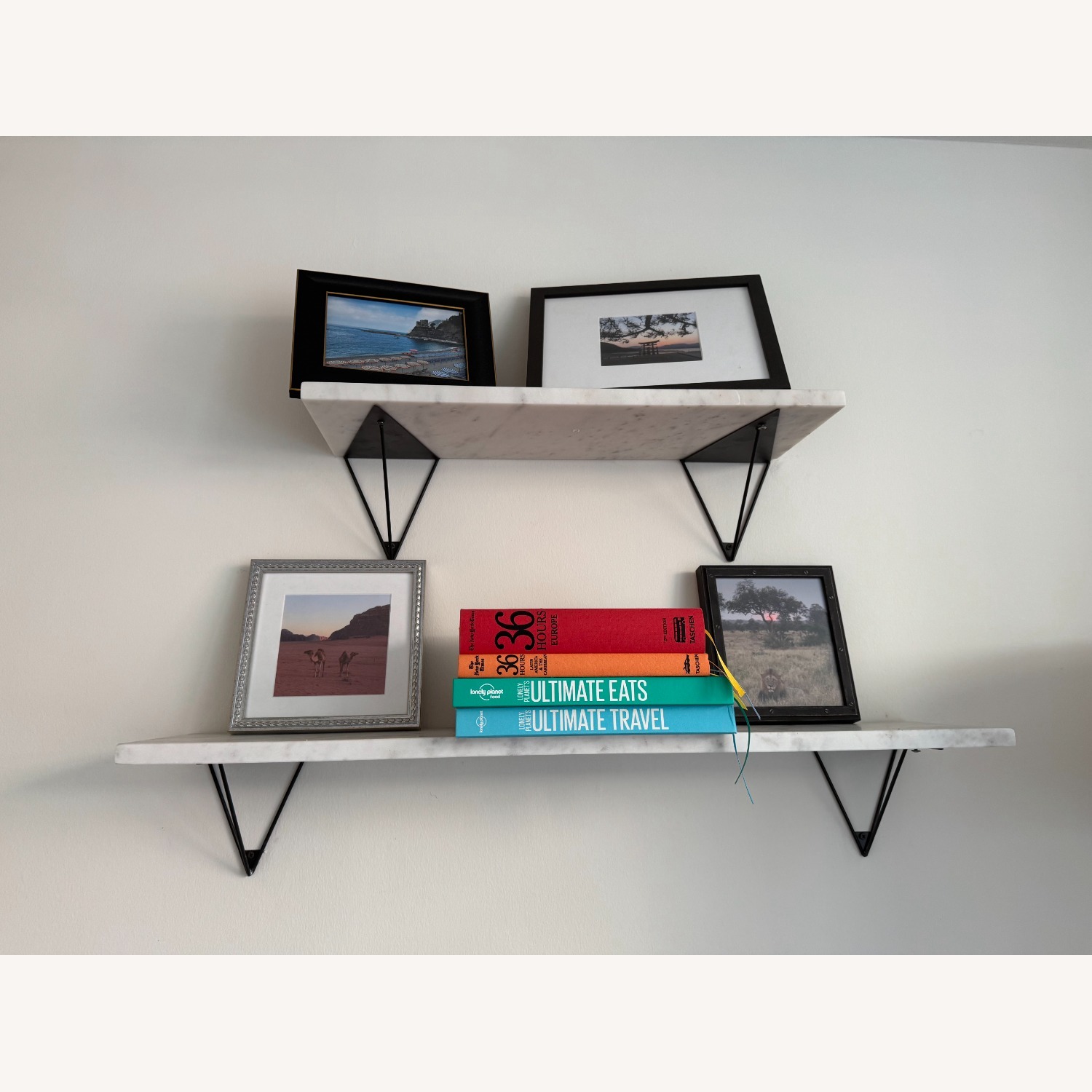 Marble Wall Shelf, Set of 2 - image-2