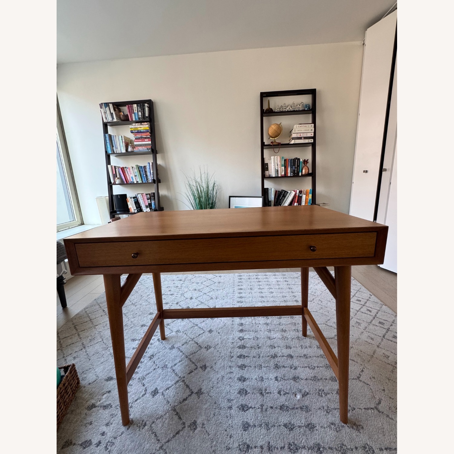 West Elm Mid Century Mini Desk, Acorn - image-1