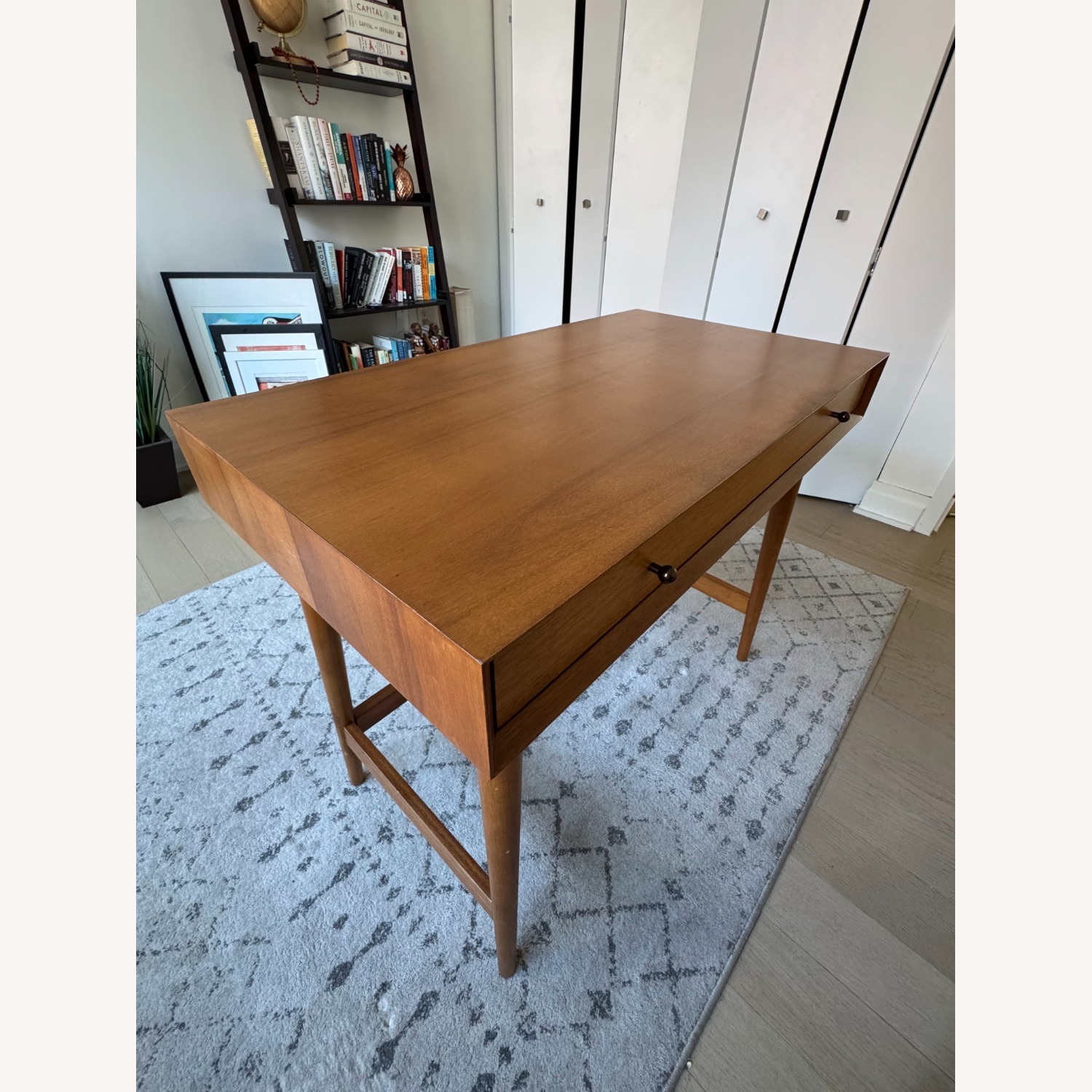West Elm Mid Century Mini Desk, Acorn - image-2