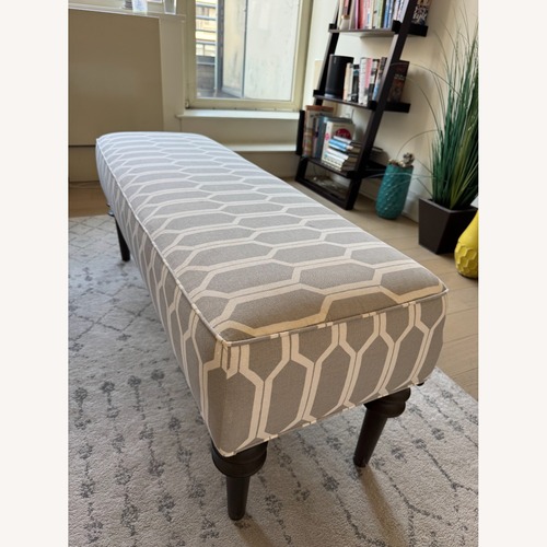 Used Upholstered Bench, Honeycomb for sale on AptDeco