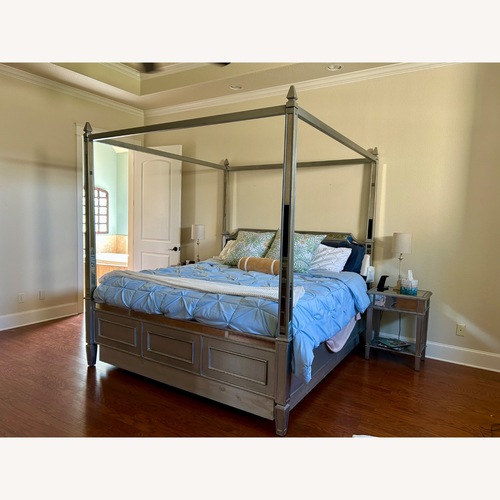 Used Hayworth Mirrored Bed - King Size for sale on AptDeco