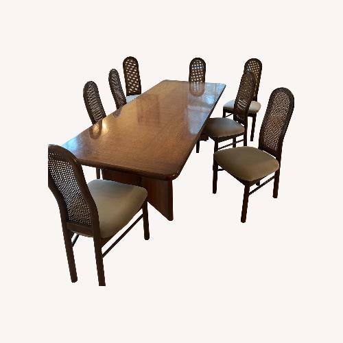Used Mid Century Modern 9 Piece Dining Set for sale on AptDeco
