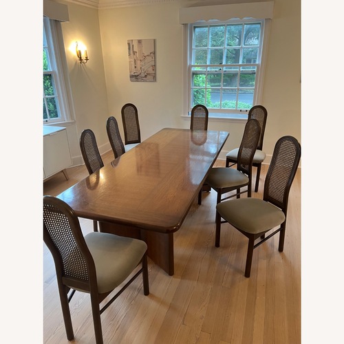 Used Mid Century Modern 9 Piece Dining Set for sale on AptDeco