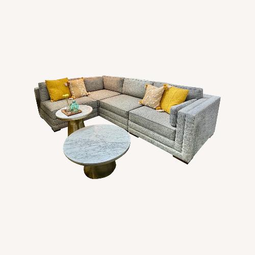 Used Rumi Light Gray Sectional Sofa for sale on AptDeco