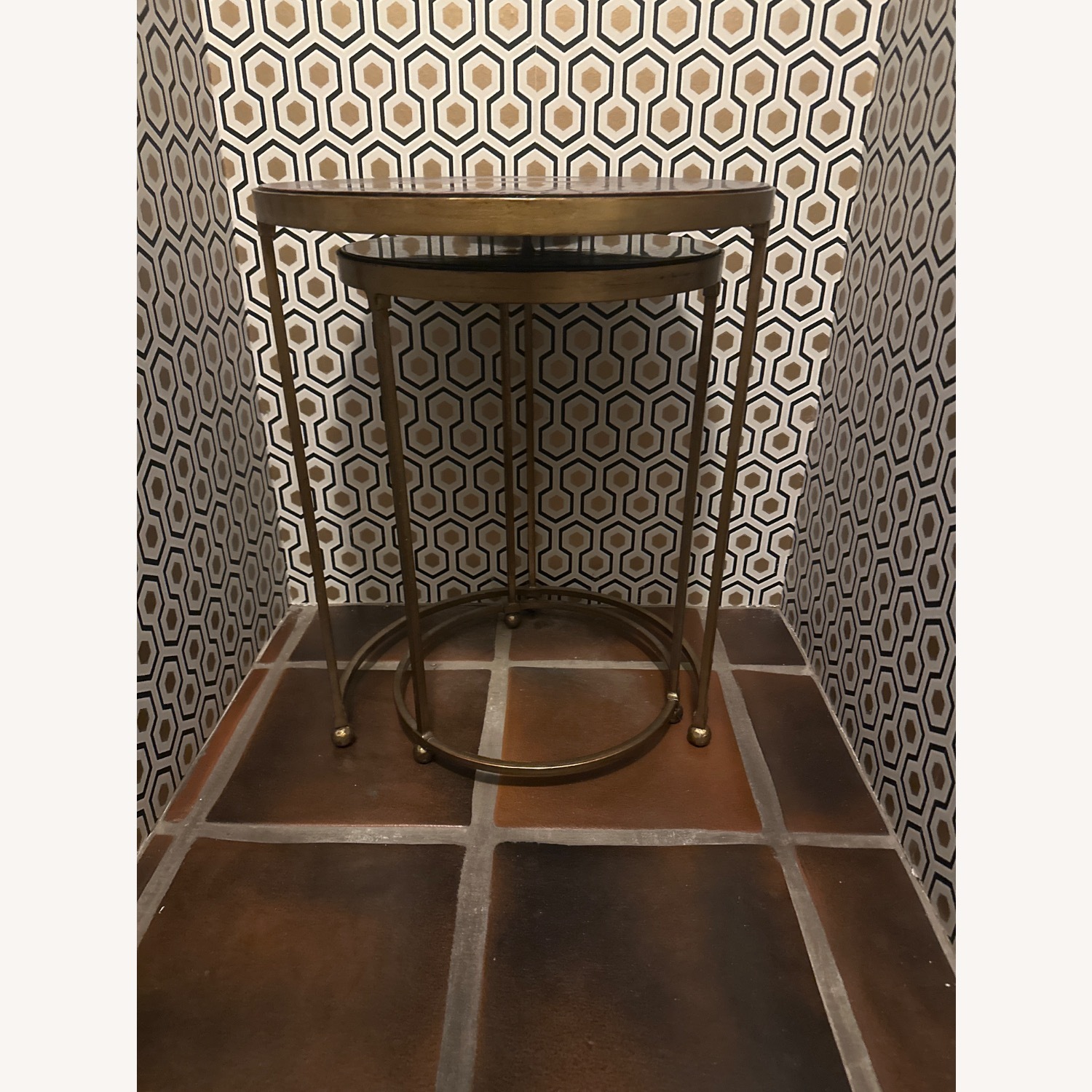 Tortoise Shell Nesting Table - image-2