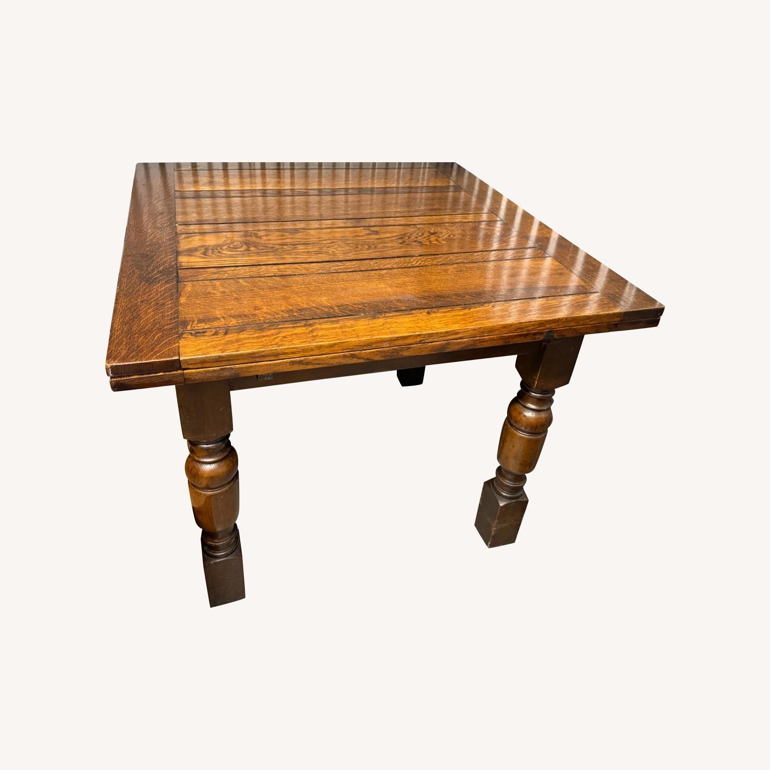 Antique Handmade Amish Wood Table - image-0