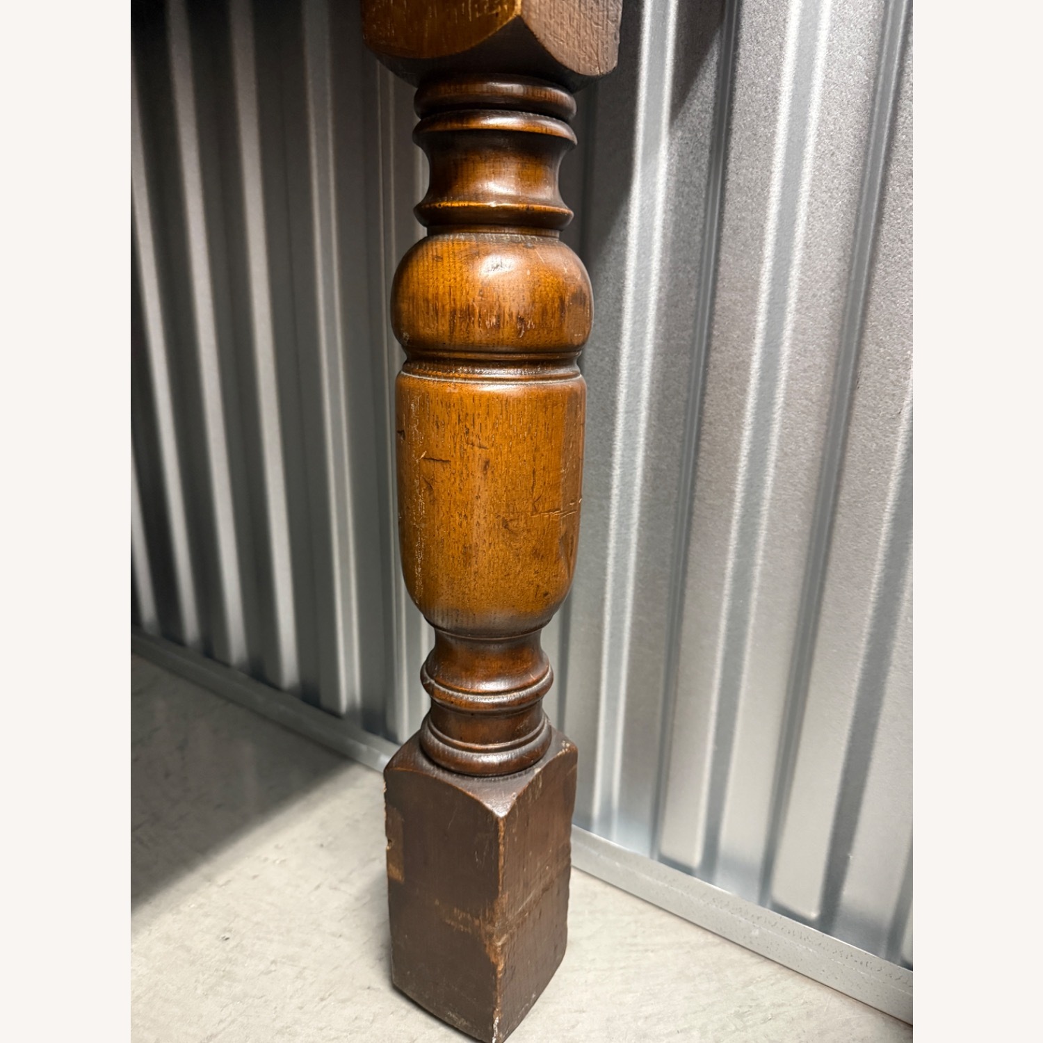 Antique Handmade Amish Wood Table - image-3