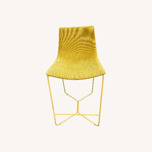 Used West Elm Gold Twill Bar Height Stool for sale on AptDeco