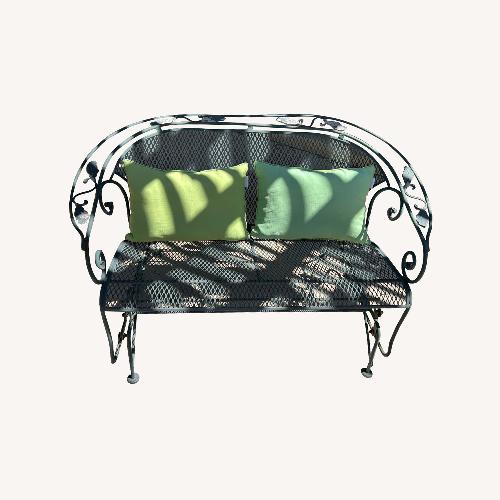 Used Wrought Iron Patio Furniture Set for sale on AptDeco
