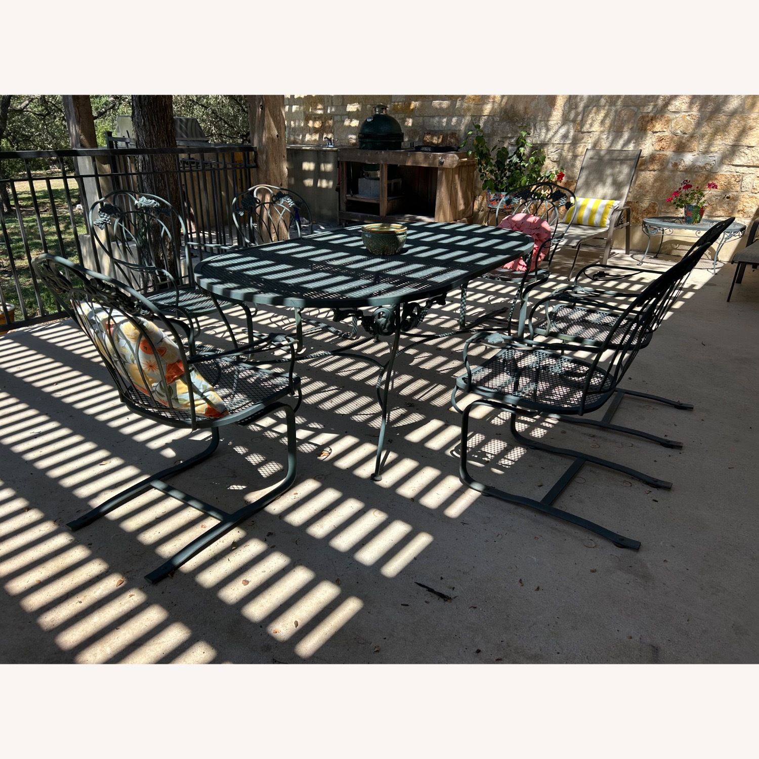 Wrought Iron Patio Furniture Set - image-4