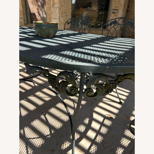 Used Wrought Iron Patio Furniture Set for sale on AptDeco