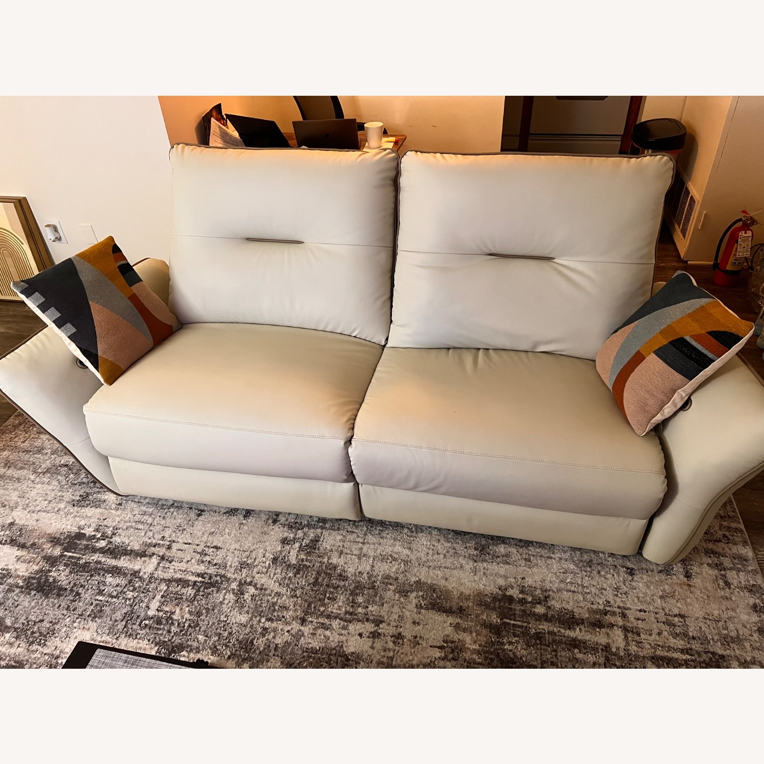 Reclining Leather Sofa - image-5