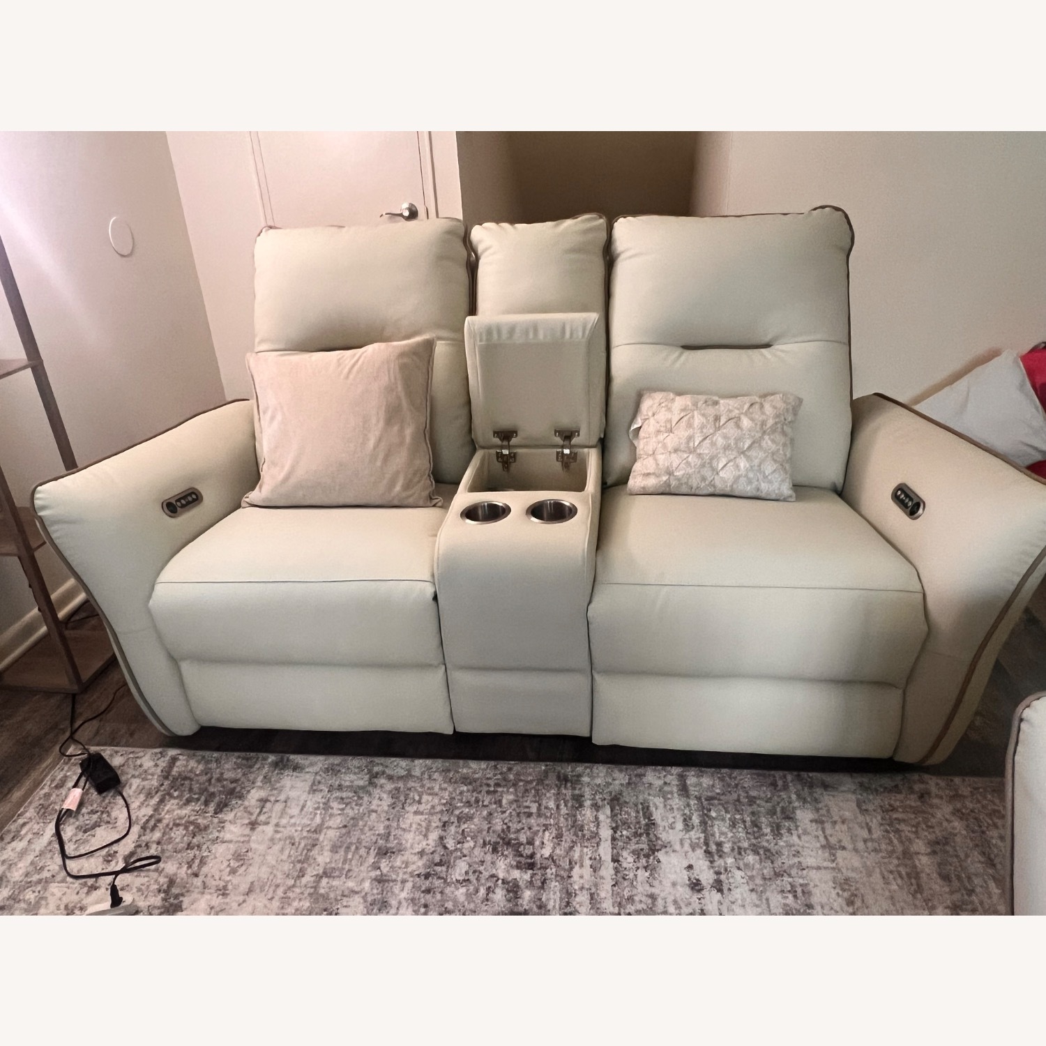 Reclining Leather Sofa - image-8