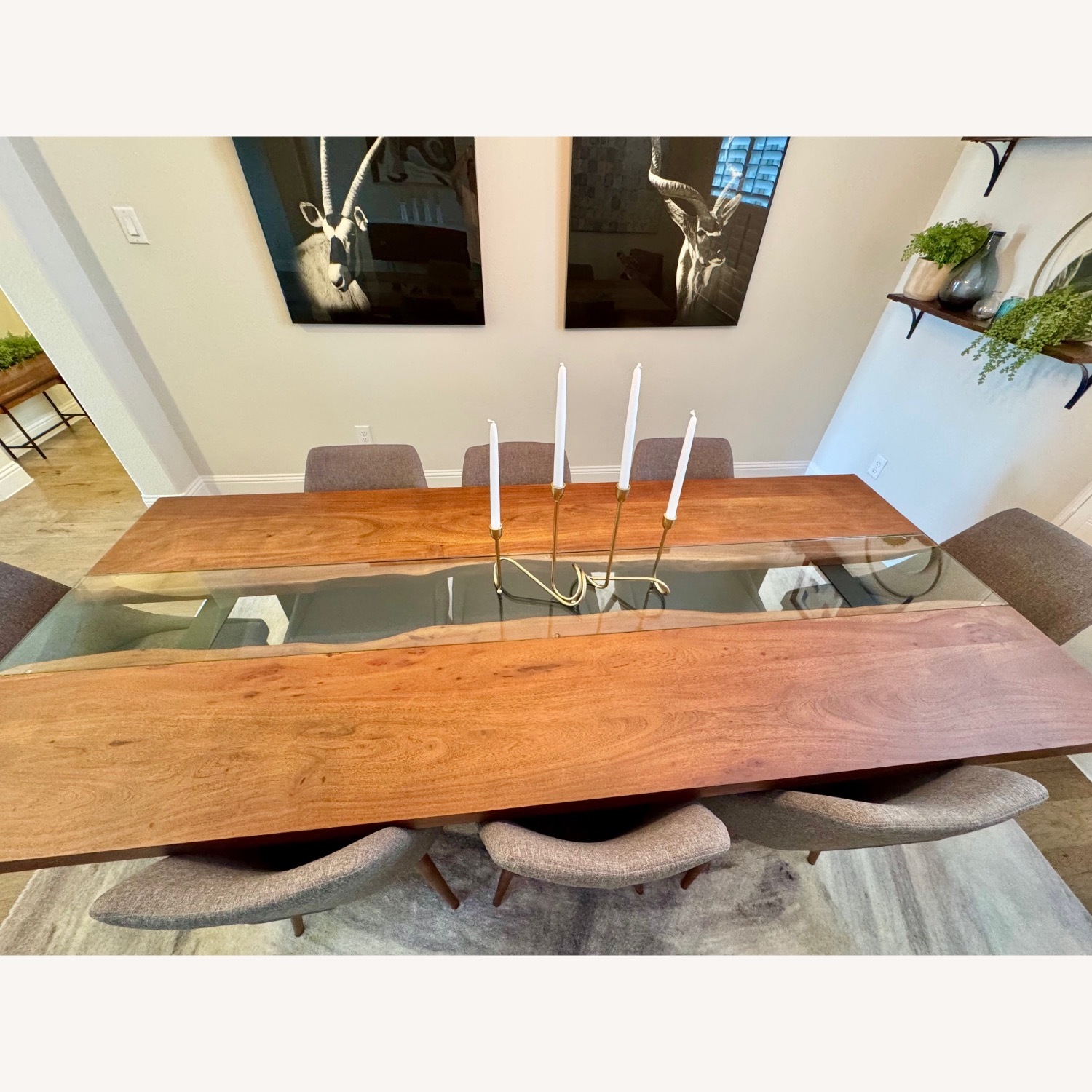 Modani Wood Dining Table with 8 Chairs - image-3