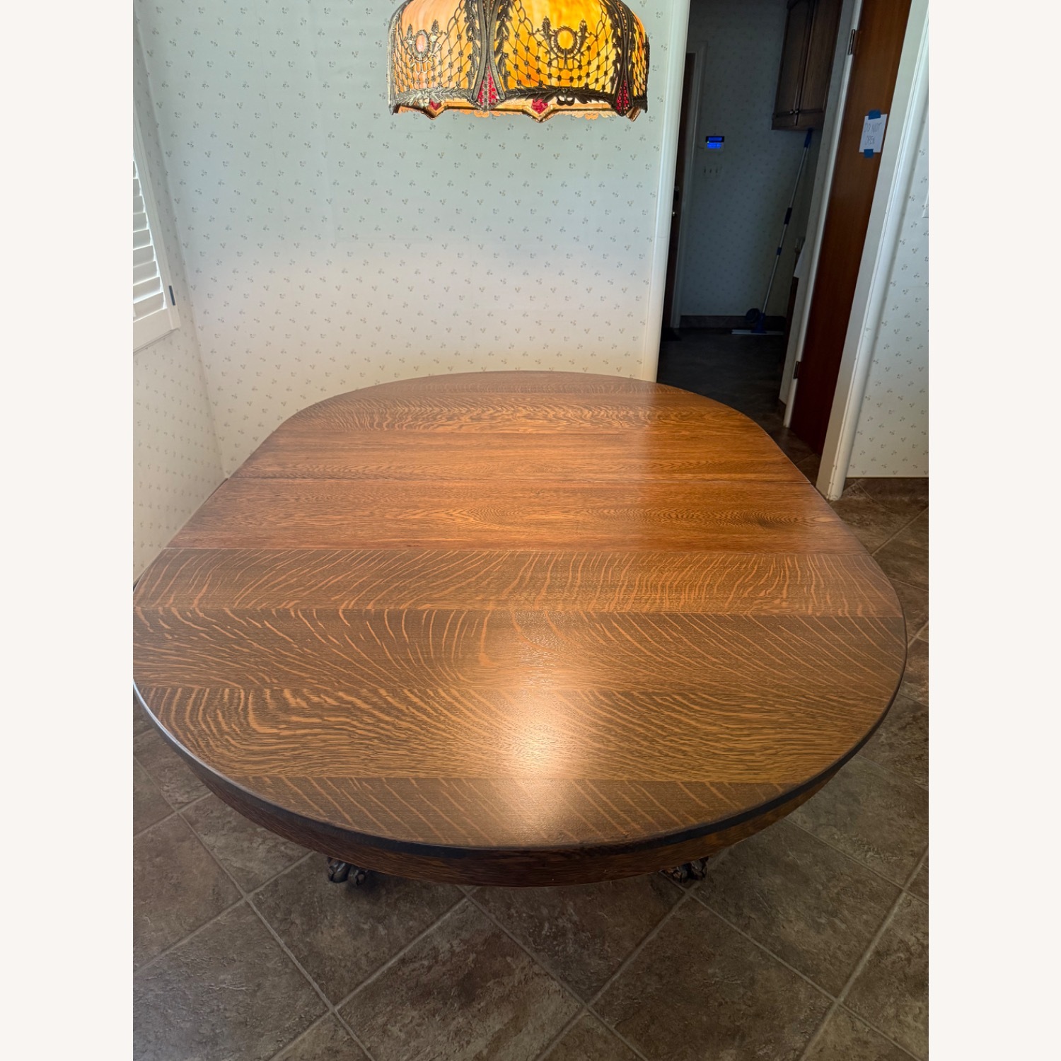 Antique Oak Dining Table - image-6