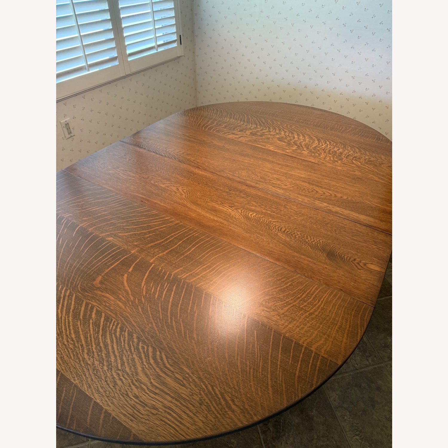 Antique Oak Dining Table - image-5