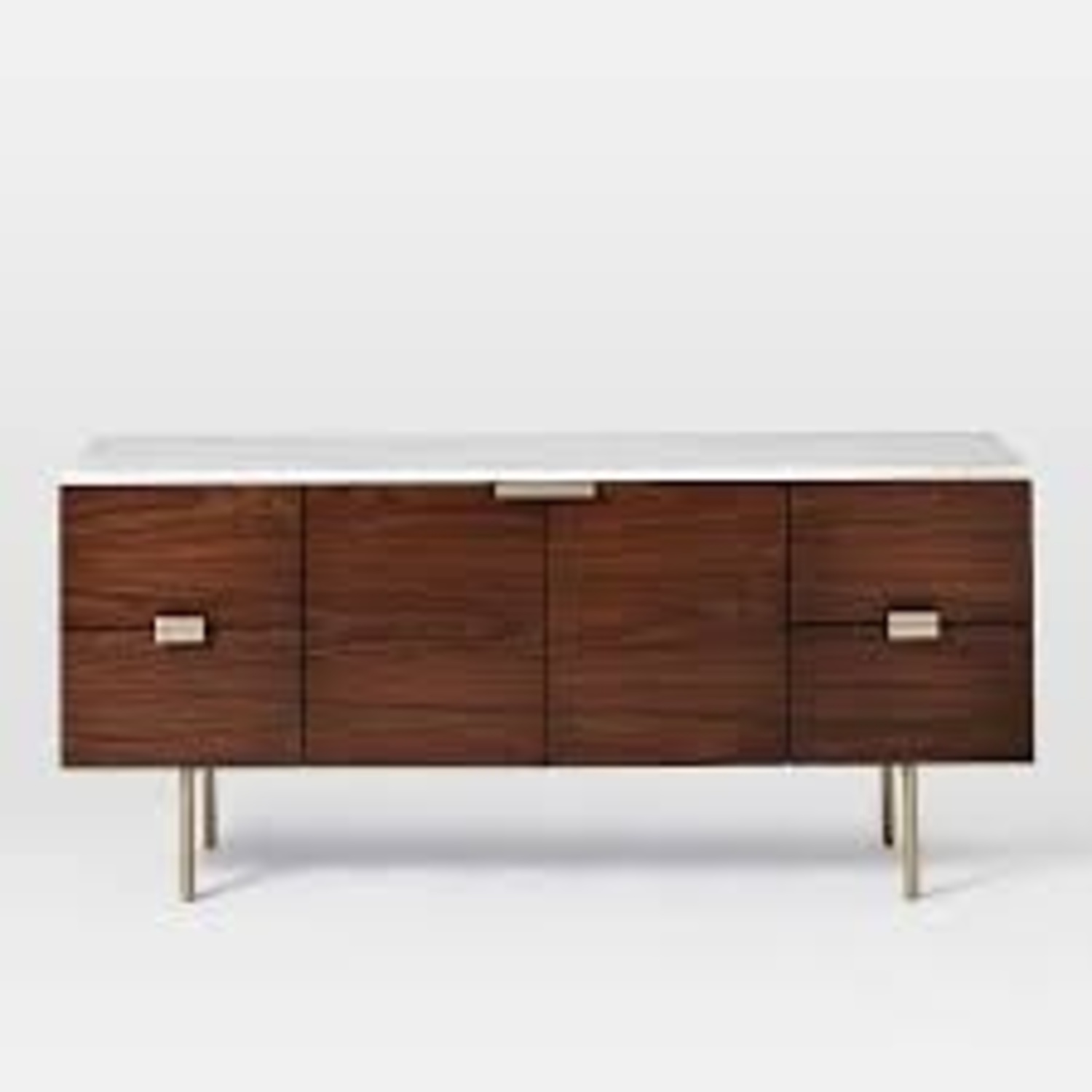 West Elm Delphine Wood Buffet Table with Marble Top - image-4