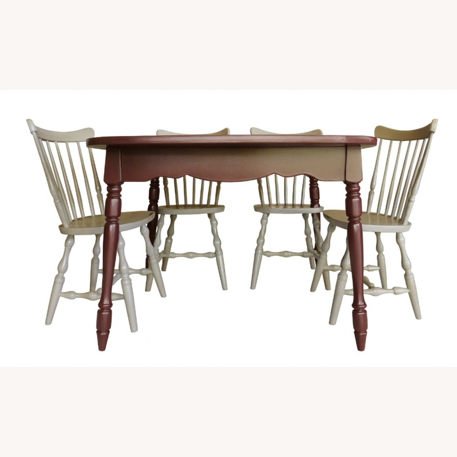 Vintage Hale Dining Set: Table + 4 S. Bent Chairs - image-0