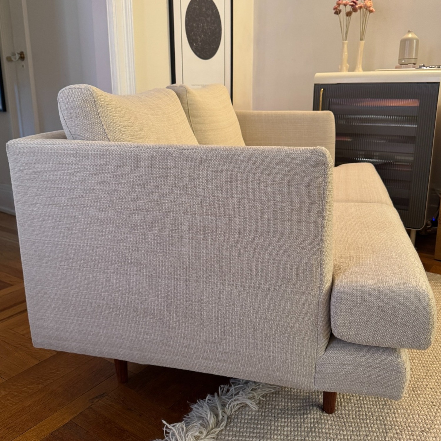 All Modern Miller Cream Loveseat - image-6