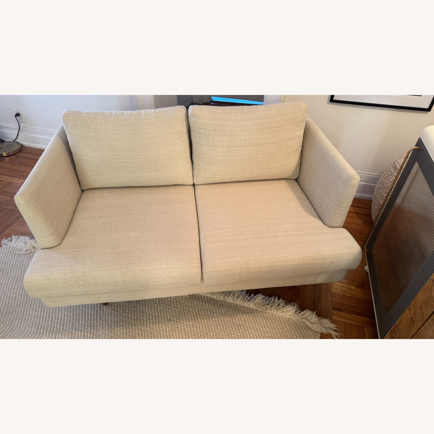 All Modern Miller Cream Loveseat - image-2