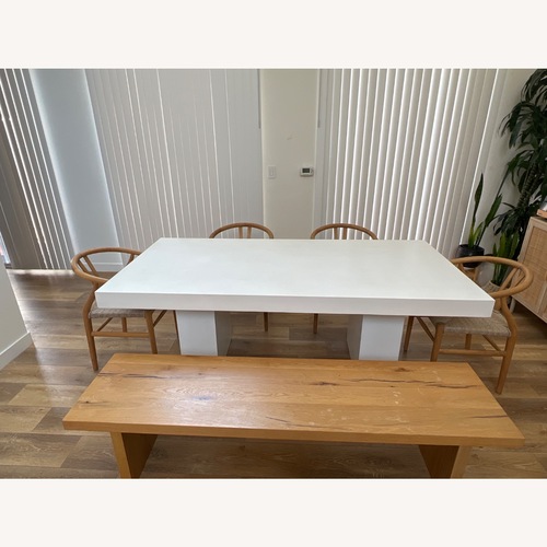 Used Taylor Made Custom Concrete Dining Table for sale on AptDeco