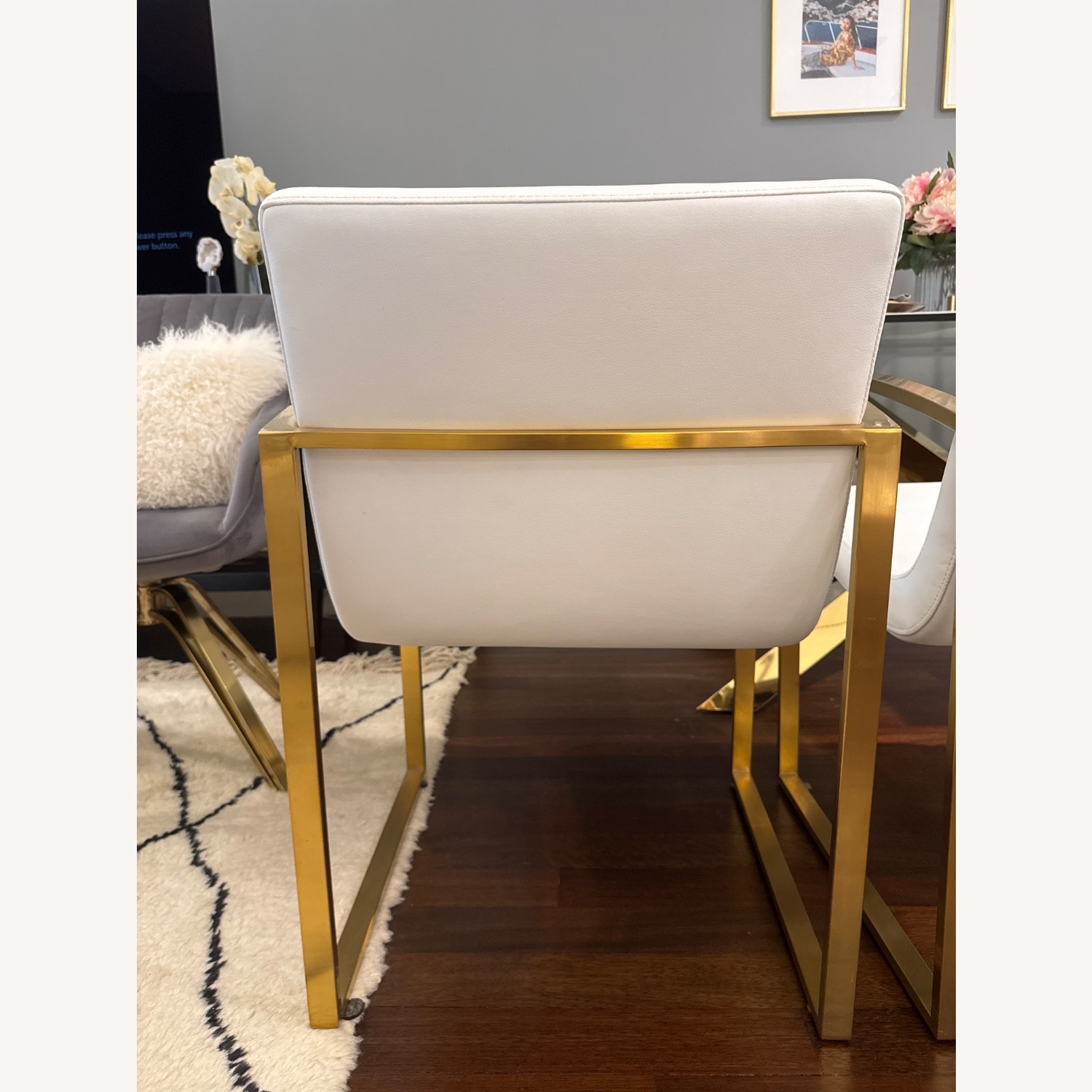 Nuevo Clara Dining Chair W Gold Hardware - image-10