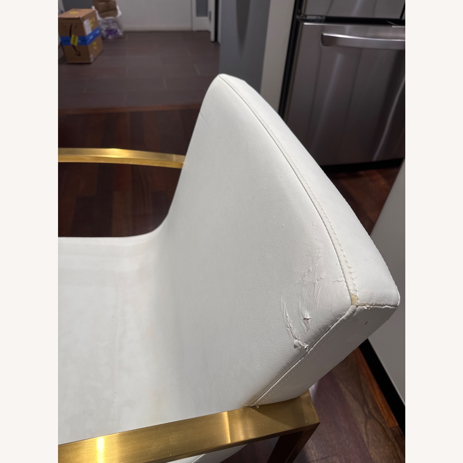 Nuevo Clara Dining Chair W Gold Hardware - image-5