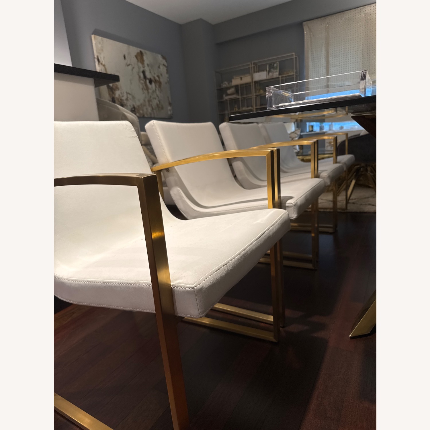 Nuevo Clara Dining Chair W Gold Hardware - image-12