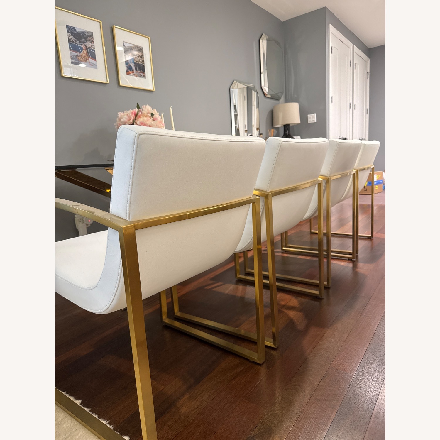 Nuevo Clara Dining Chair W Gold Hardware - image-11