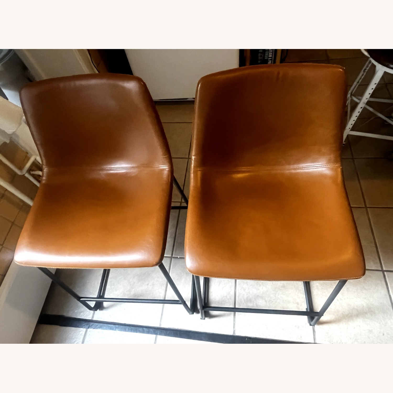 AllModern Nia Vegan Leather Counter Chairs - image-5