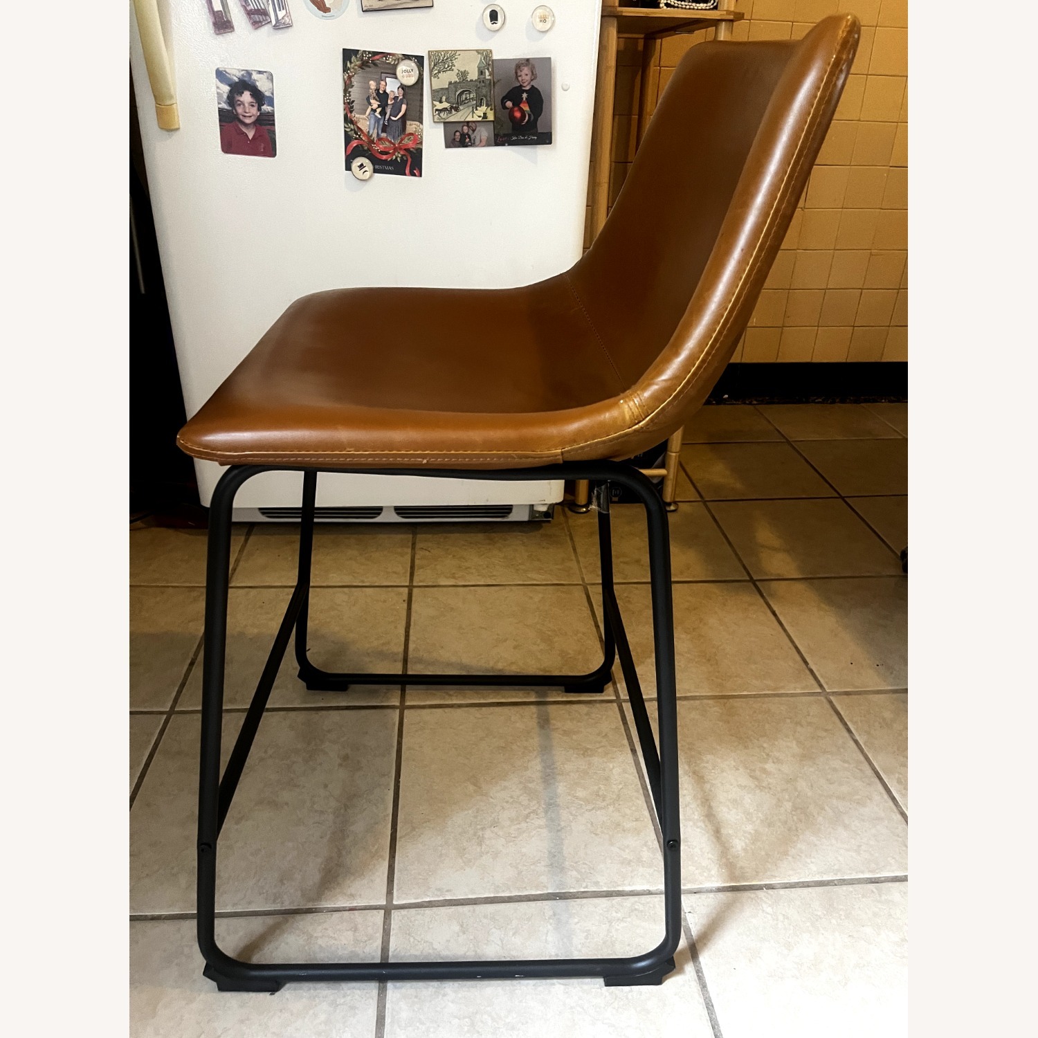 AllModern Nia Vegan Leather Counter Chairs - image-1