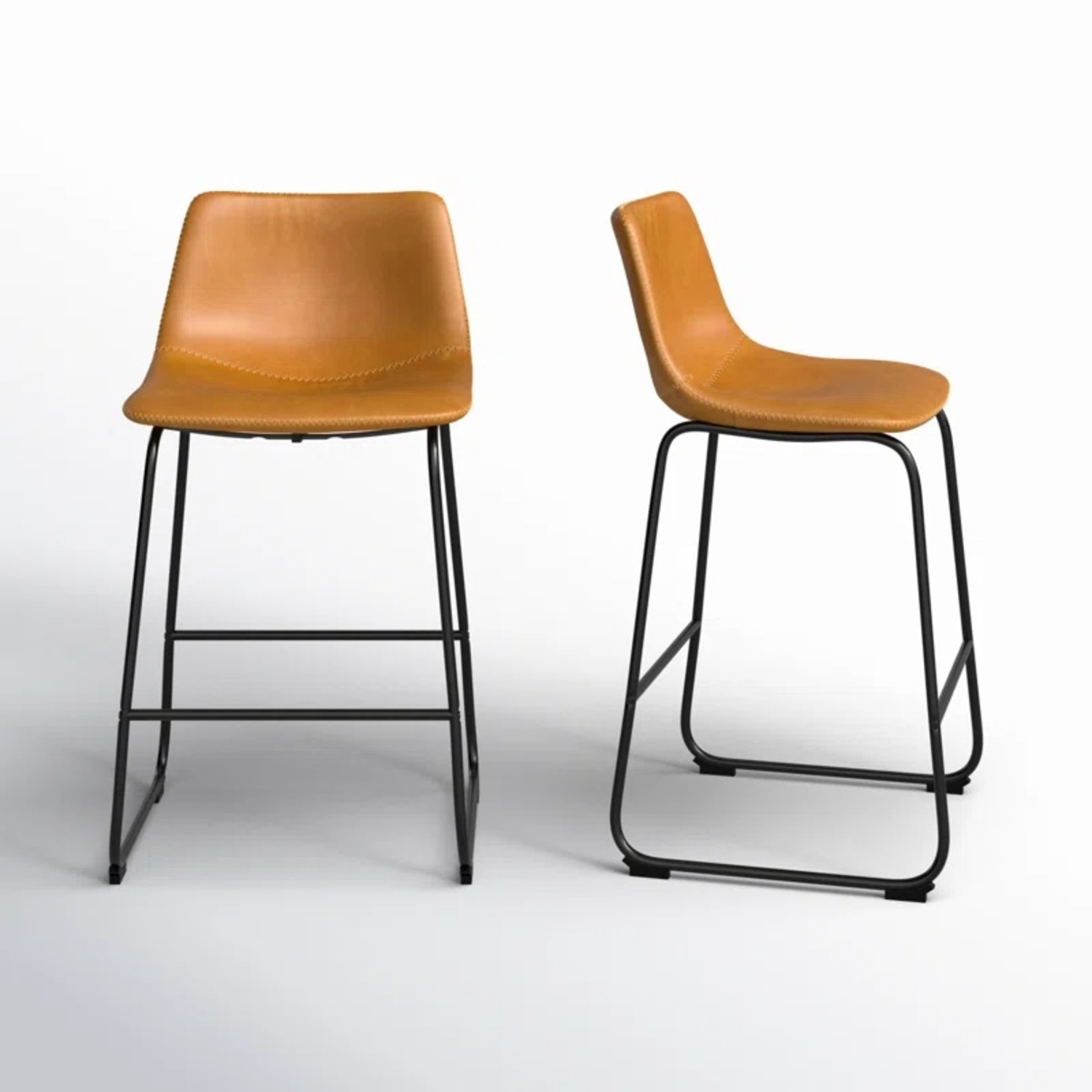 AllModern Nia Vegan Leather Counter Chairs - image-8