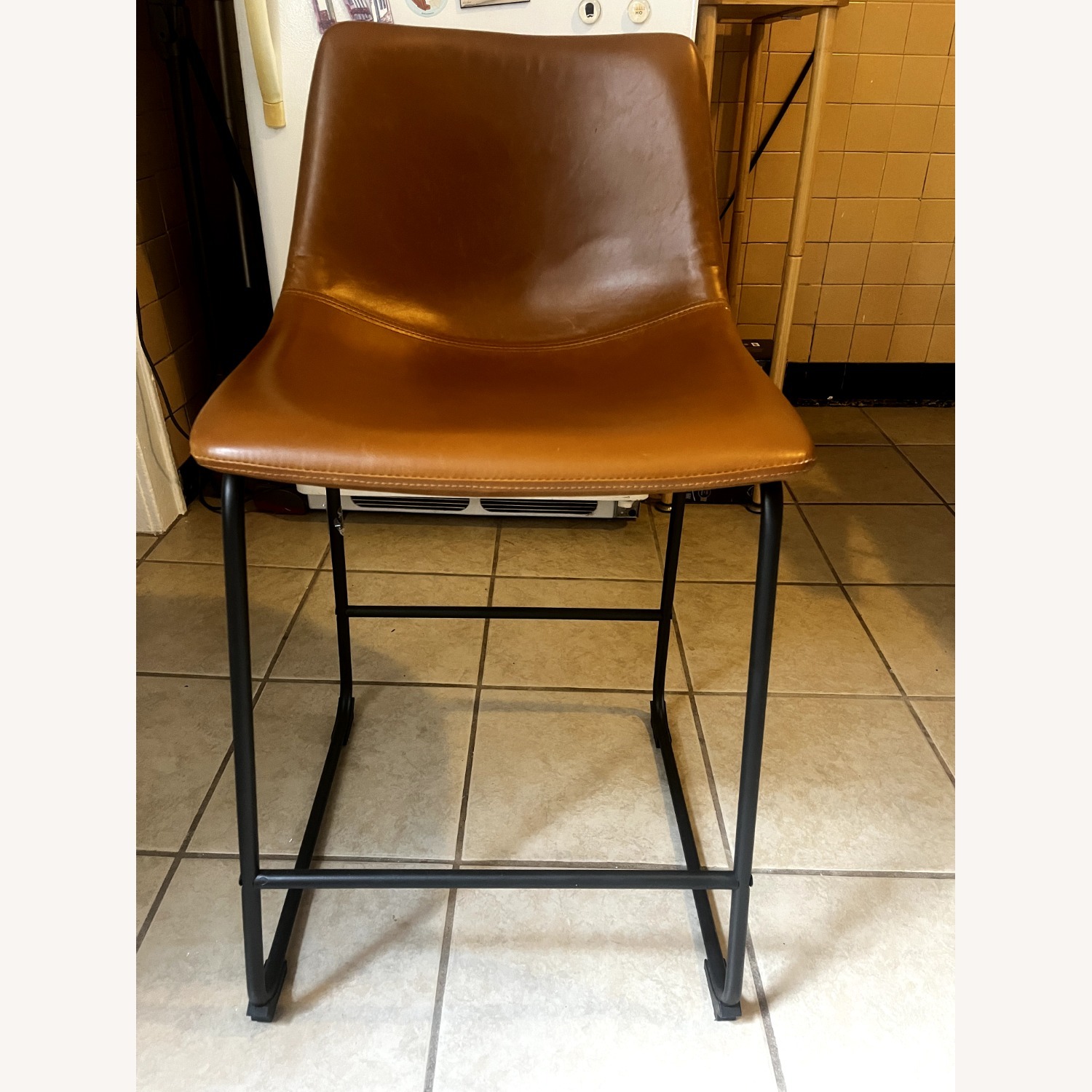 AllModern Nia Vegan Leather Counter Chairs - image-3