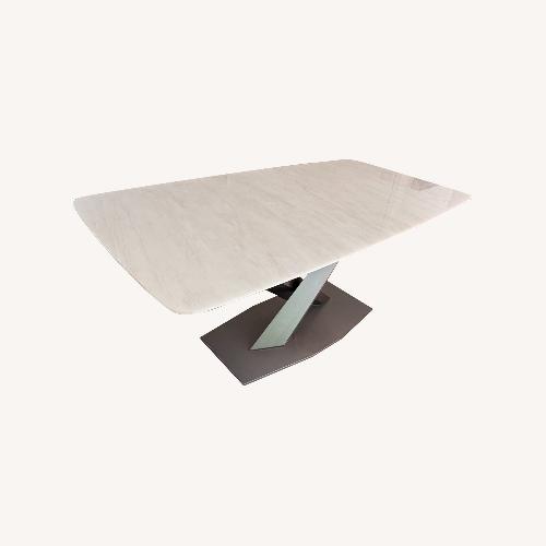 Used  Karibib lce Marble Dining Table for sale on AptDeco