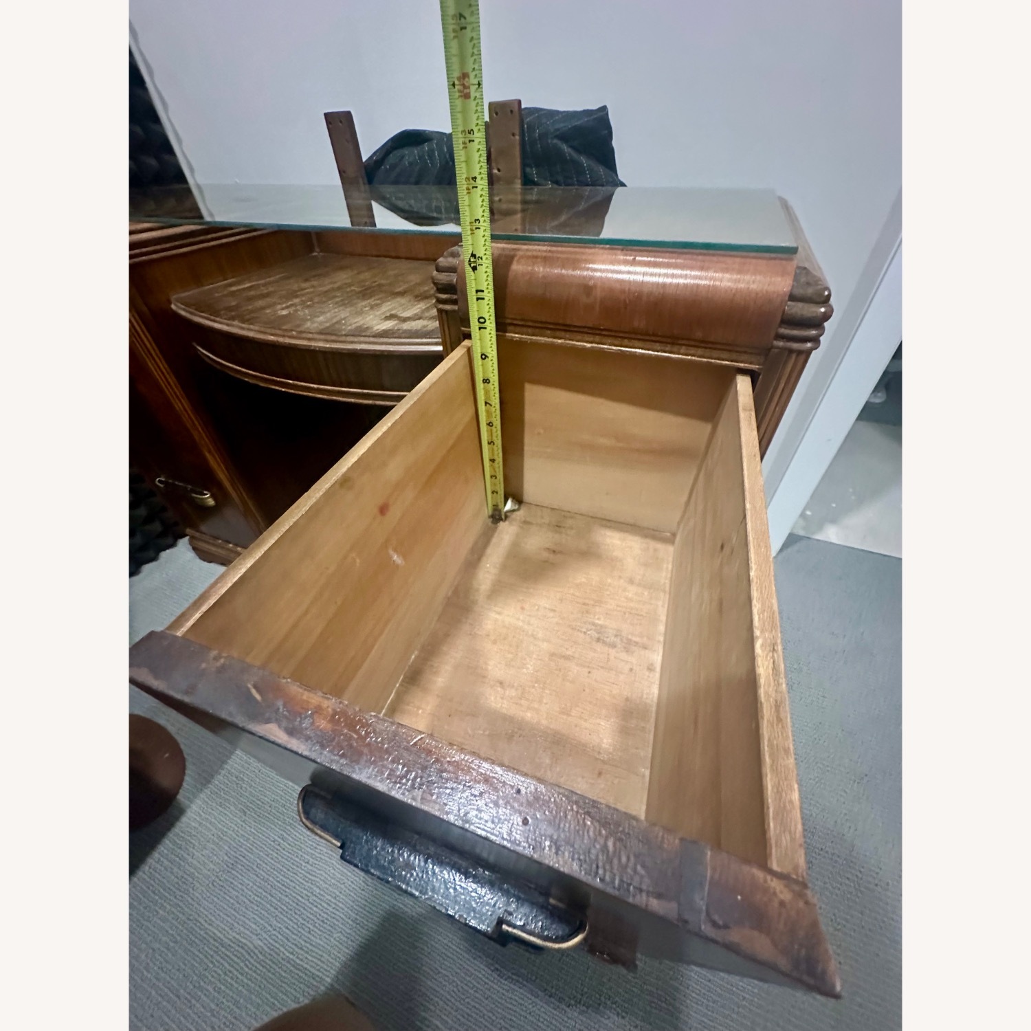 Art Deco Vanity Makeup Dressing Table - image-12