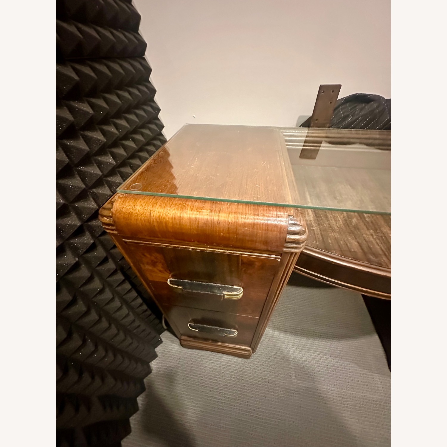 Art Deco Vanity Makeup Dressing Table - image-10