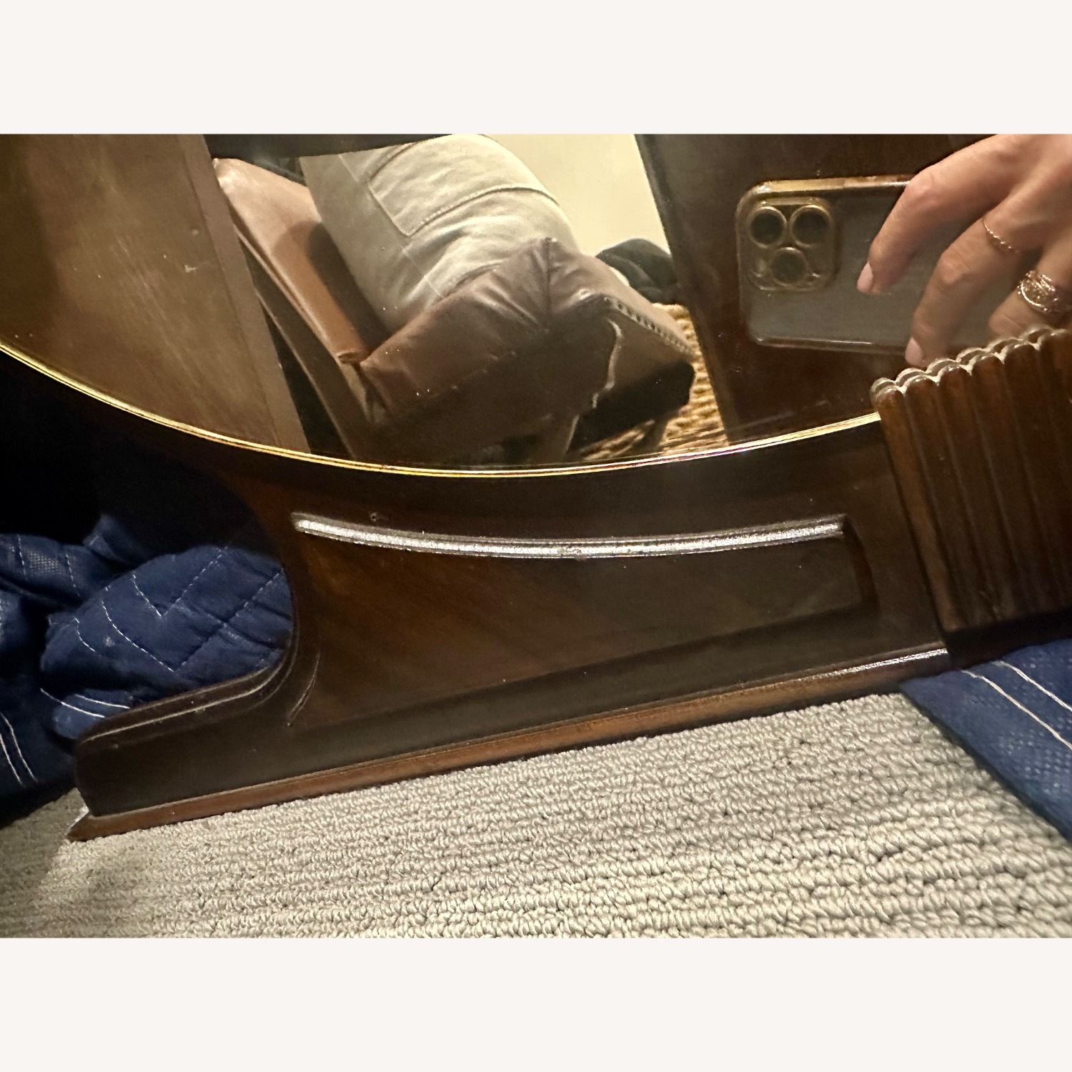 Art Deco Vanity Makeup Dressing Table - image-3