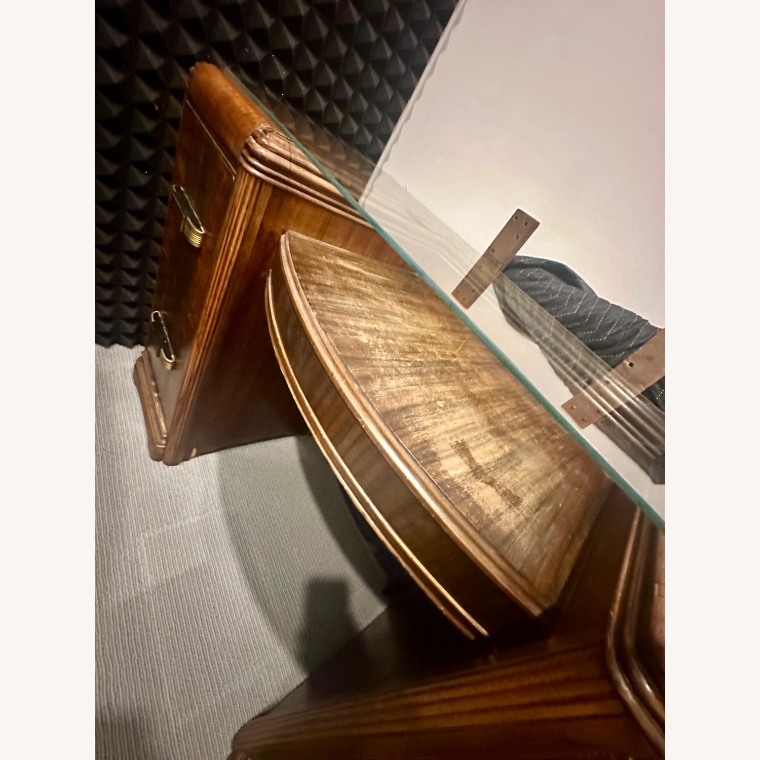 Art Deco Vanity Makeup Dressing Table - image-11