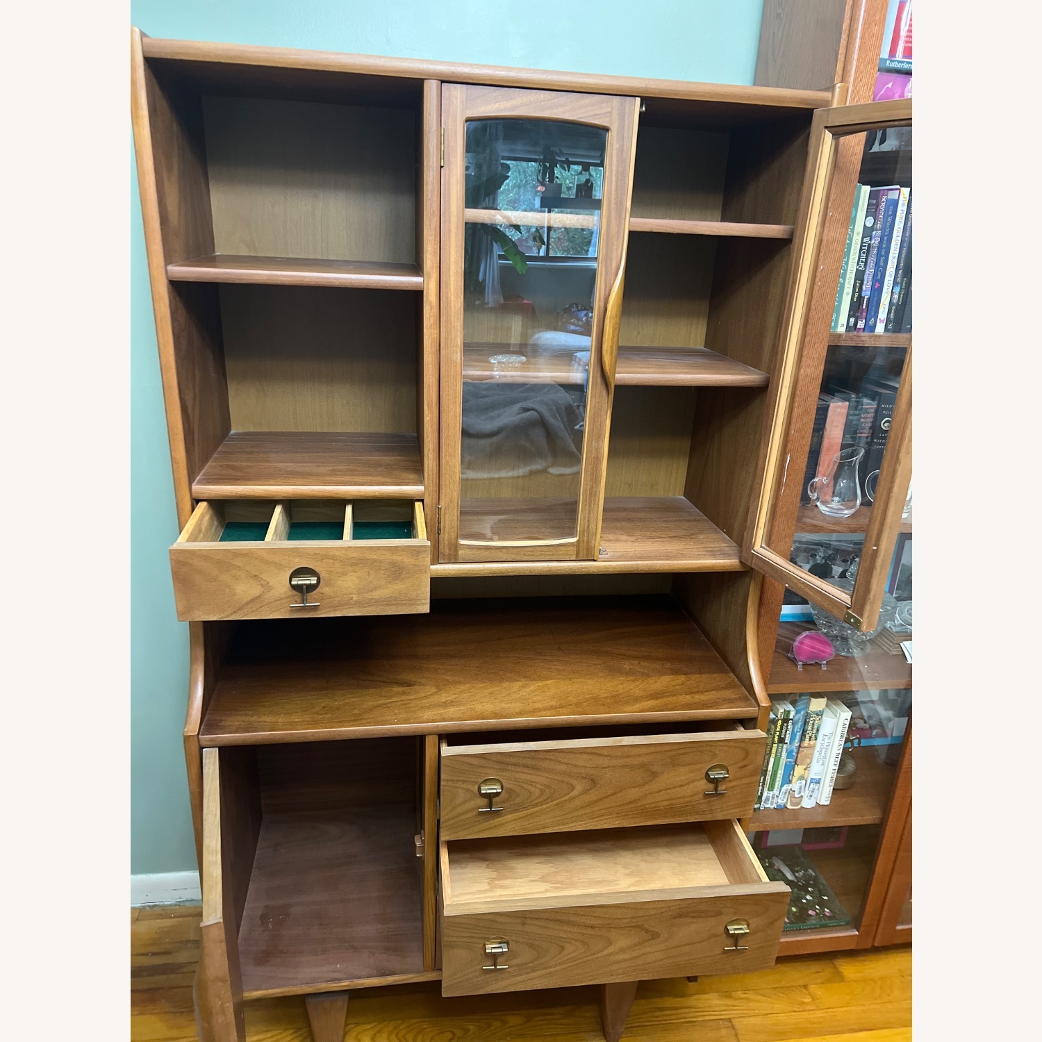 1960s Vintage Curio Cabinet with Drawers - image-5