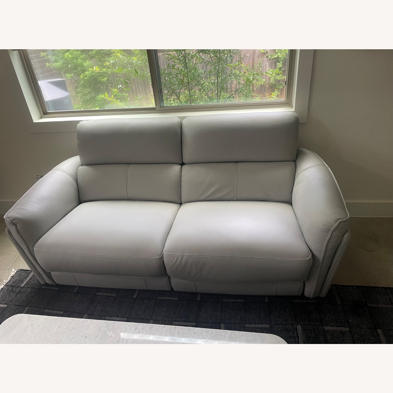 Copenhagen Italian Leather Power Sofa w Recliner  - image-3