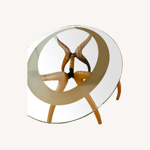 Used Glass Dining Table for Four People for sale on AptDeco