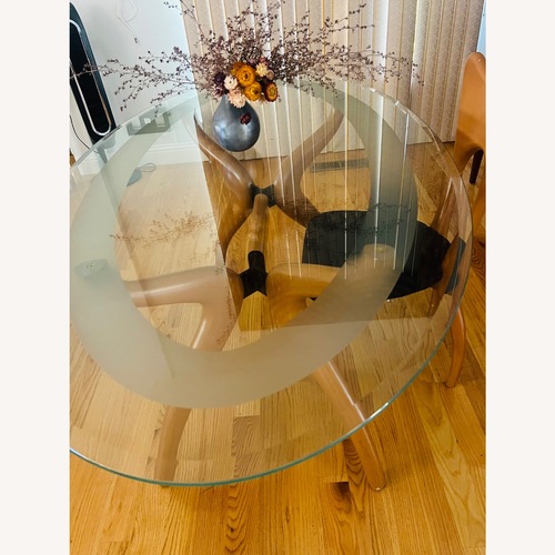 Used Glass Dining Table for Four People for sale on AptDeco