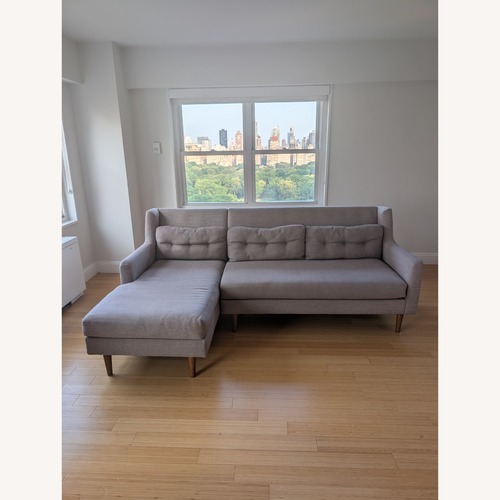 Used West Elm Crosby 2 Piece Chaise Sofa for sale on AptDeco