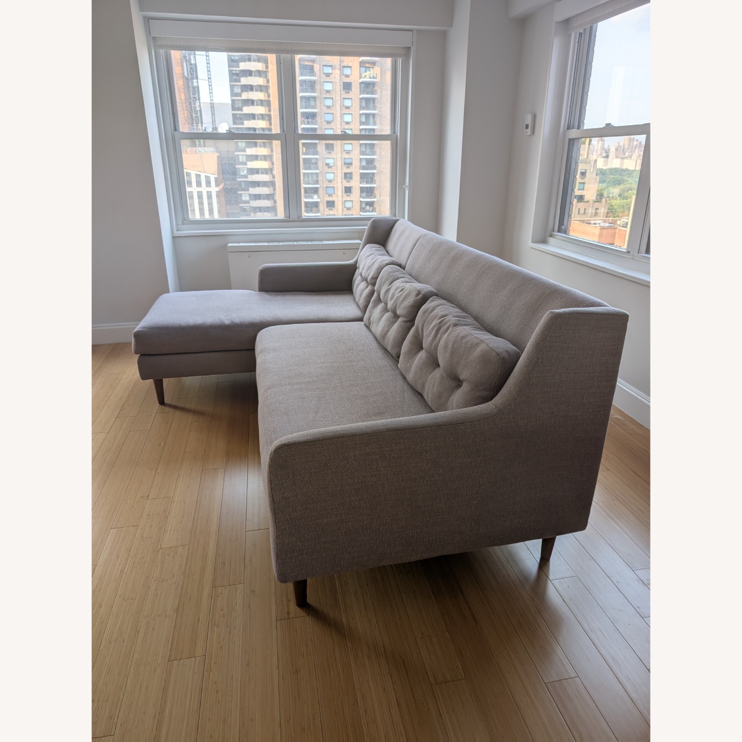 West Elm Crosby 2 Piece Chaise Sofa - image-2