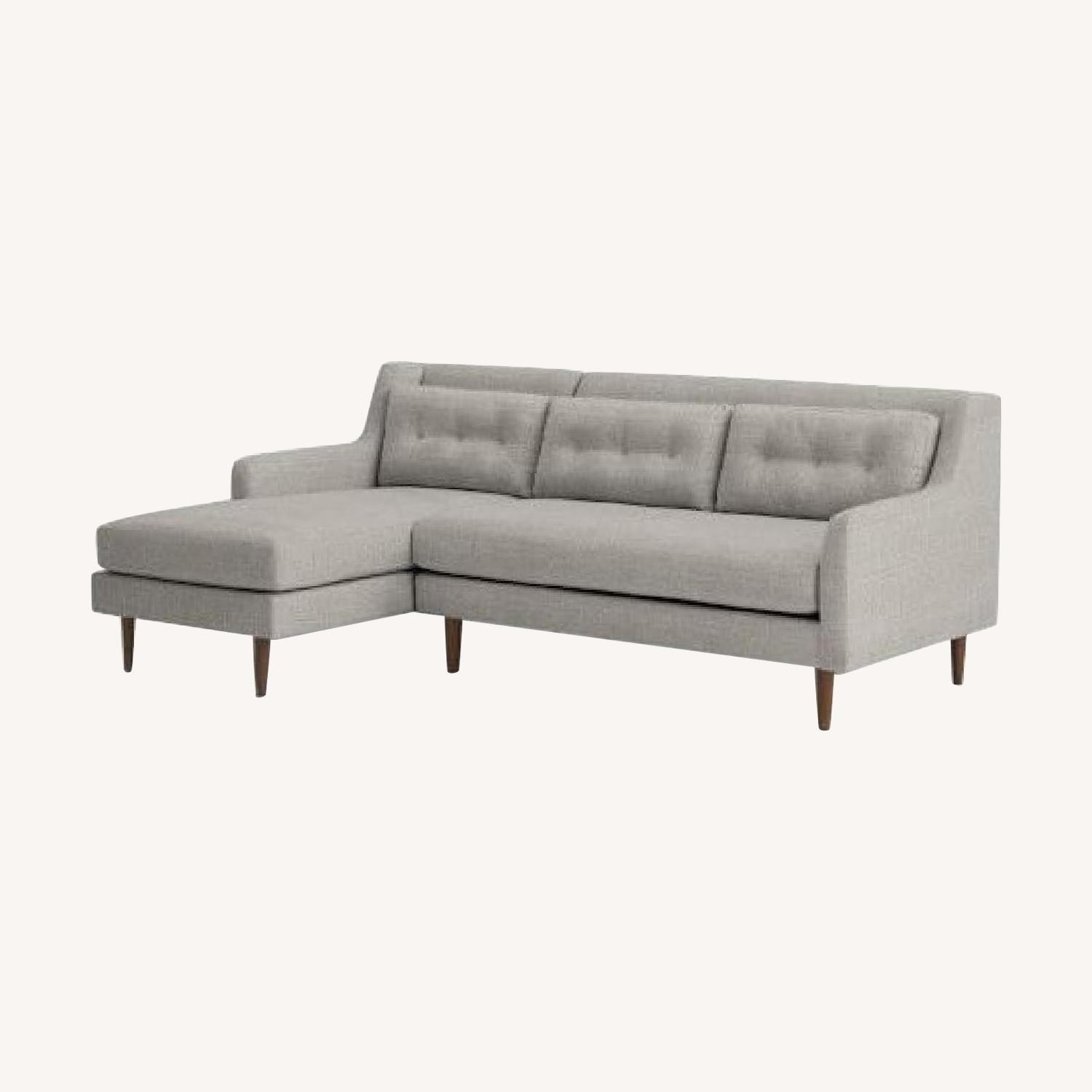 West Elm Crosby 2 Piece Chaise Sofa - image-0