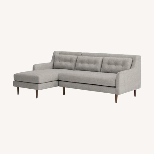 Used West Elm Crosby 2 Piece Chaise Sofa for sale on AptDeco